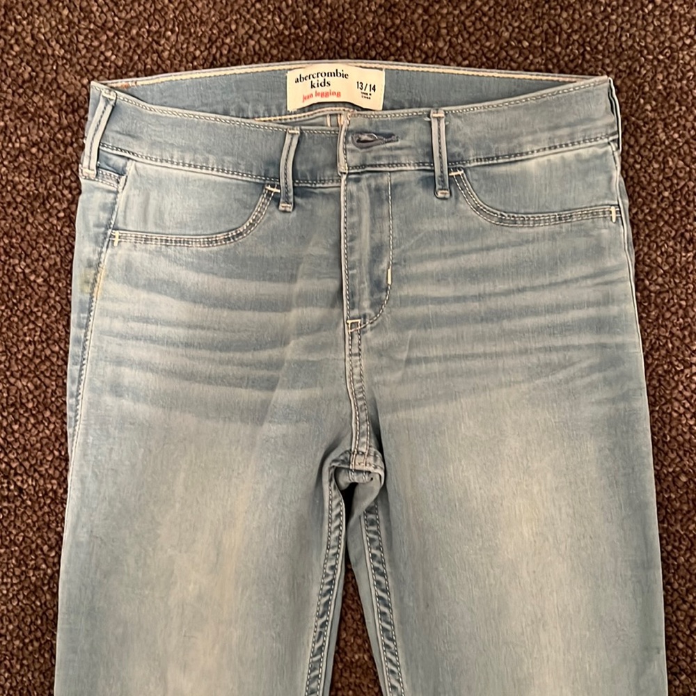 Abercrombie kids Jean leggings 13/14